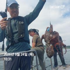 포항 종방)제2대일호 9월 24일 문어 조황 사진