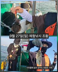 [피닉스피싱호] 9월 27일(일) 체험낚시 조황 - 사리물에 쉽지 않아도 웃음은 가득 사진